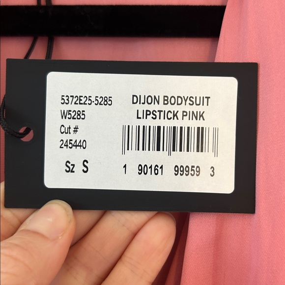 PAIGE Dijon Bodysuit in Lipstick Pink size Women’s Small, NWT! - Picture 4 of 10